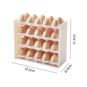 Egg Container Storage Box For Refrigerator Side Door, Large Capacity Egg Box , Reusable Egg ...
