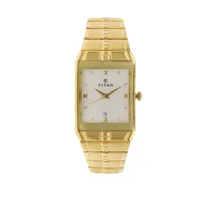 Titan Analog with Date Silver Dial Metal Strap watch for Men