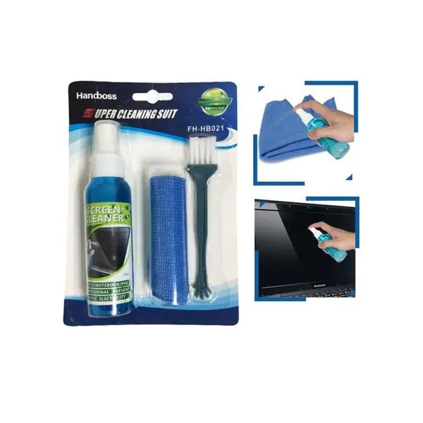 3 in 1 Laptop Cleaning Kit Monitor TV PC LED LCD Screen Cleaner Cloth Brush - Image 2