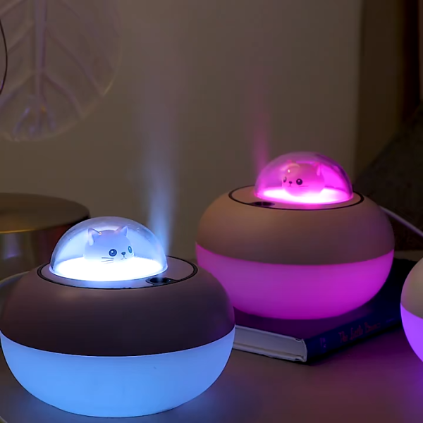 Space Bear Portable Humidifier Mini Desktop Indoor Air Atomization Humidifier, Home Mute Spray Humidifiers For Baby, Bedroom, Travel, And Home - Image 4