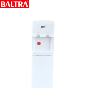 BALTRA Standing Water Dispenser | 2 taps for hot & normal water | Heating capability: 5 L/hr | Heating temperature: 90°C | Made with ABS material | Comes with a storage compartment  550 W | 12 Months Warranty