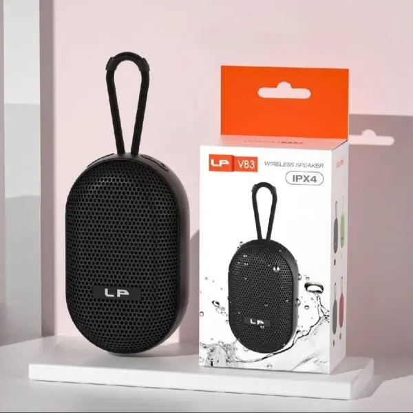 Mini LP V-83 IPX4 Waterproof Wireless Bluetooth Speaker with FM Radio, TF , USB , Stereo Sound - Image 5