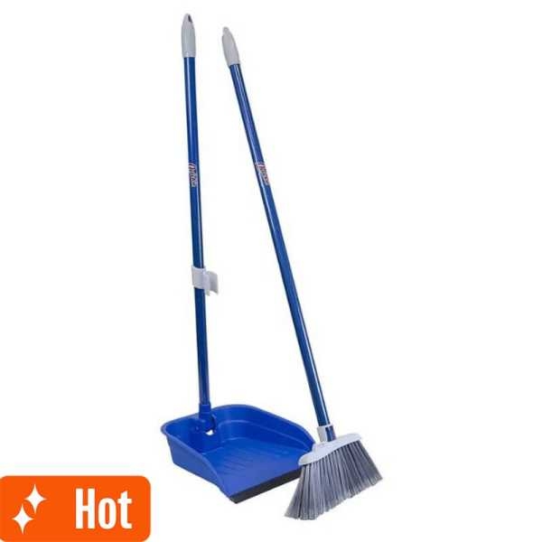 Stand And Store Stand & Store Lobby Broom And Dustpan Set, 1-Pack | Easy To Use Broom Stand & Dustpan - Image 2