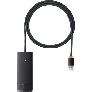 Baseus Hub Lite Series 4-Port USB-A HUB Adapter 4X USB 3.0 Black -WKQX030101