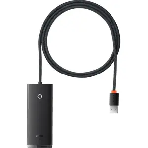 Baseus Hub Lite Series 4-Port USB-A HUB Adapter 4X USB 3.0 Black -WKQX030101