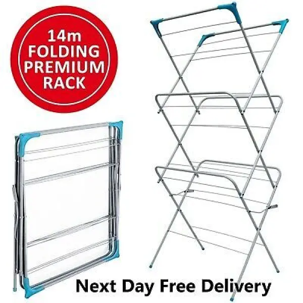 3 Tier Clothes Airer, Indoor and Outdoor Laundry Drying Rack - Image 4
