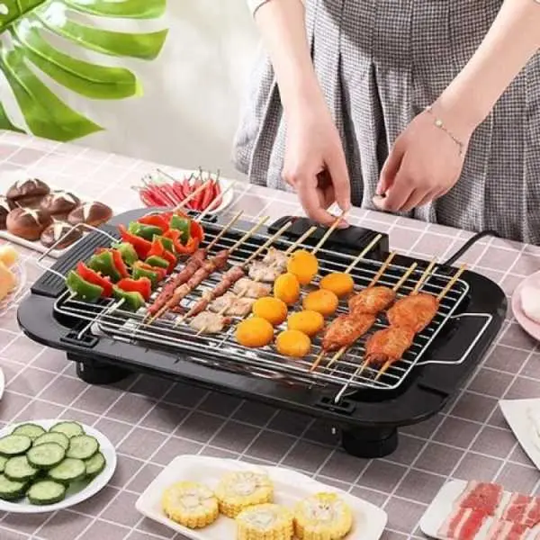 Electric_Bbq_Grill 2000W, Barbecue Machine, Nonstick U-shaped Heating Tube, Smokeless, Portable, Easy To Clean, For Indoor Or Outdoor - Image 2
