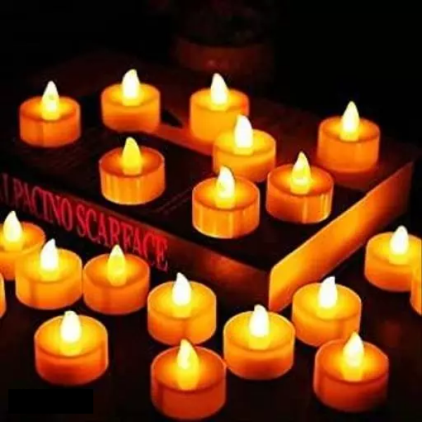 Flameless small LED Tea Light Candle - set of 24 - Image 2