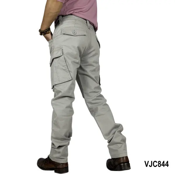 VIRJEANS (VJC844) Cargo Box Pant For Men- Dark Grey - Image 4