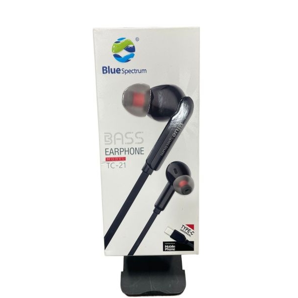 Blue Spectrum Bass Earphone model TC-21 l Type-C (Very Good Quality) - Image 2