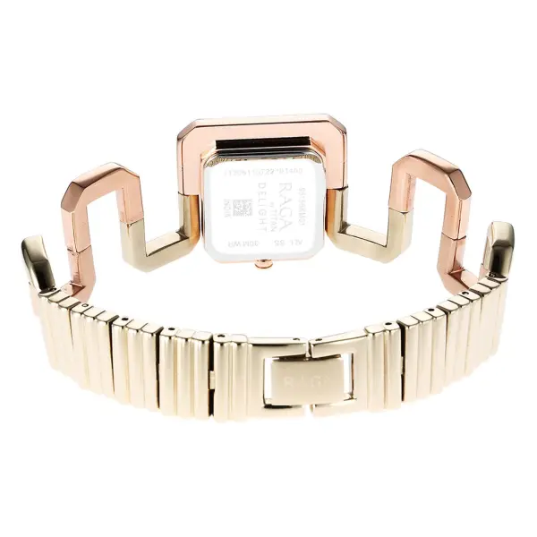 Titan Raga Rose Gold Square Dial Stainless Steel Strap Analog Watch for Women - Image 7