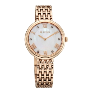 Titan Purple Mainline Ph2 Strap Material Stainless Steel Dial Colour White MOP 95243WM01