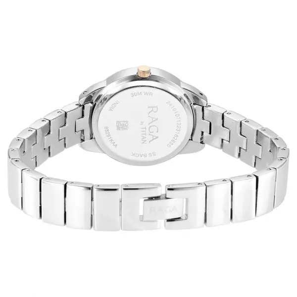 Titan Raga Showstopper Quartz Alog Purple Dial Metal Strap Watch for Women - Image 5