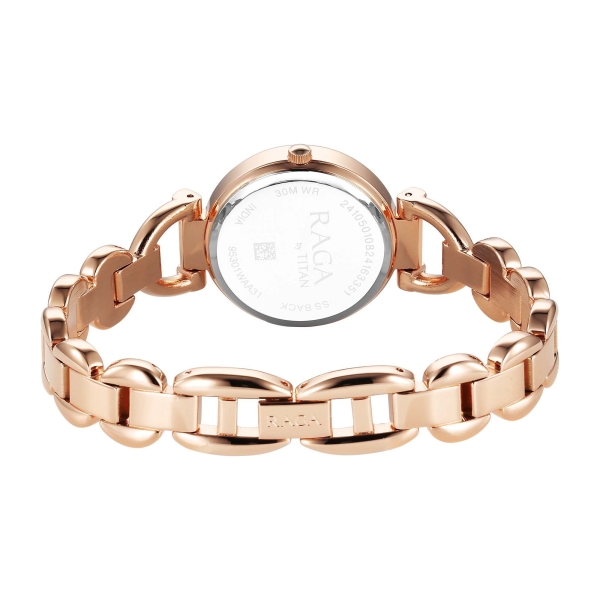 Titan Raga Showstopper 2.0 Strap Material Stainless Steel Dial Colour Red 95301WM01 - Image 5