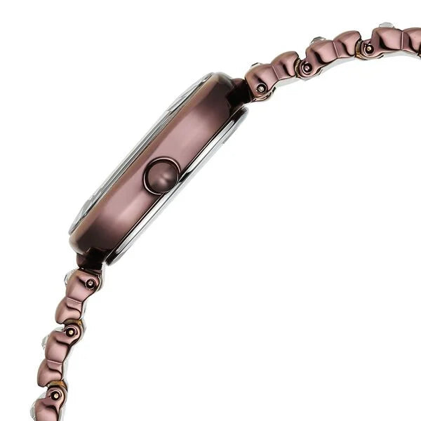 Titan Raga Glimmers Brown Mother of Pearl Square Dial Metal Strap Analog Watch for Women - Image 5