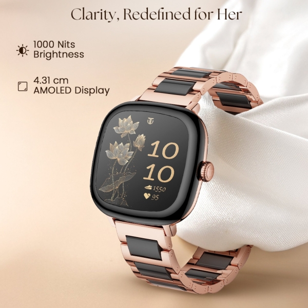 Titan AiRA Women Smartwatch 1.70" inch AMOLED Display, AI Chat, Functional Crown, 24/7 Health Suite, Luna Wellness - Image 4