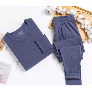 Winter Men /Women Thermal Underwear Sets Long Johns Thin Fleece Warm Bottoming Shirt and Pants Soft Solid Color Warm Set