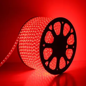 Strip Light Rope Red color light with connector 10 meters,1 pack