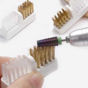 Plastic Nail Drill Bit Clean Brush