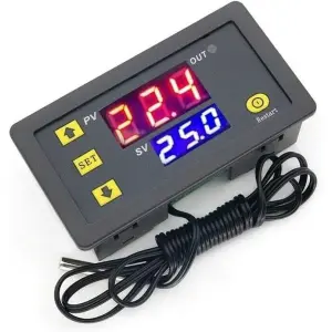 Digital Temperature Controller, W3230 AC110-220V LED Digital Temperature Controller Thermostat Switch Sensor Meter(220V)