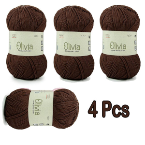 4 PCs Ganga Oliva Knitting Yarn OLA014 100 Grams