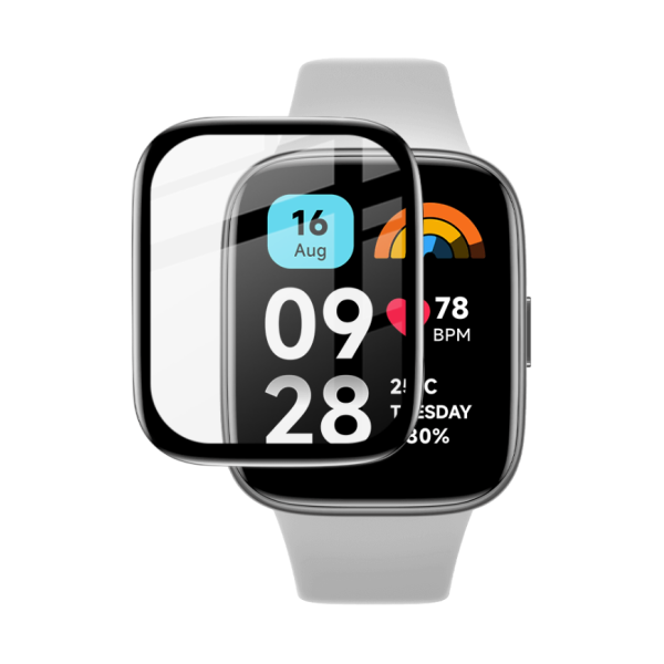 Redmi Watch 3 Active Full Glue Curved Flexible Screen Protector - Image 3