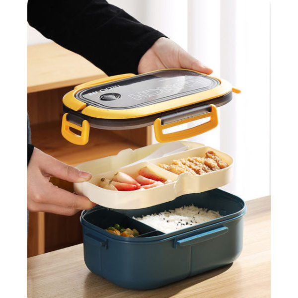Microwave Safe 6 Partition Leak Proof Lunch Box- 1200ml - Image 5