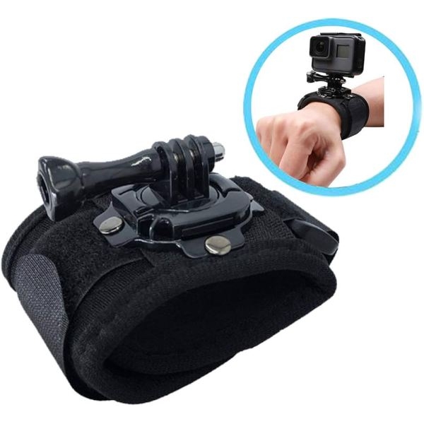 Action Pro 360-degree Rotation Wrist Strap Mount Compatible with GoPro Hero And Action Cameras - Image 3