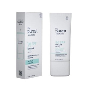 Purest Solutions Dry-Touch Sunscreen Protection Mattifier & Oil Control Moisturizer for Oily Skin SPF 50+ 50ml