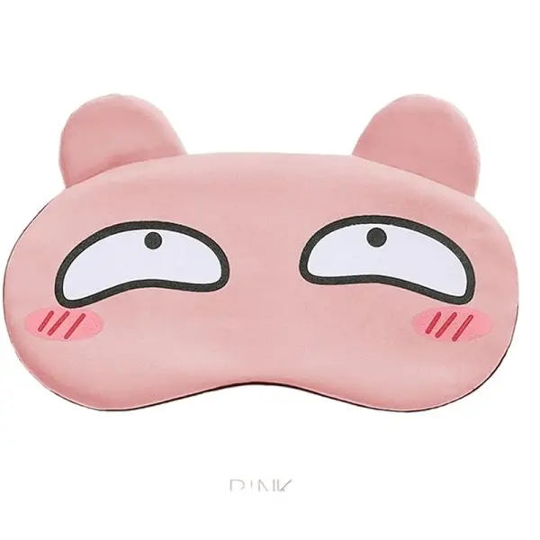 KOJA Sleep Eye Mask, Cute Cartoon Facial Expression Sleeping Eye Mask Anime Travel Rest Eye Cover Sleeping Mask Ice Hot Compress Eyepatch Blindfolds 4 - Image 2