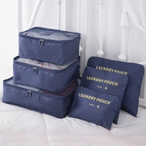 6 in 1Set Packing Cubes Laundry Pouch, Travel Storage Bag Organizers, Travel Luggage Organizer Pouch, Travel Organizer Bags