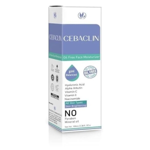 Cebaclin Oil Free Face Moisturizer Lotion, Lightweight, Matte Finish, Suitable for All Skin, 100Ml
