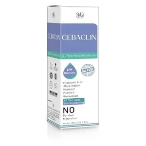 Cebaclin Oil Free Face Moisturizer Lotion, Lightweight, Matte Finish, Suitable for All Skin, 100Ml