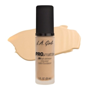 L.A. Girl Pro Matte HD High Definition Long Wear Matte Foundation Beige GLM673 30ml By Genuine Collection