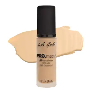 L.A. Girl Pro Matte HD High Definition Long Wear Matte Foundation Beige GLM673 30ml By Genuine Collection
