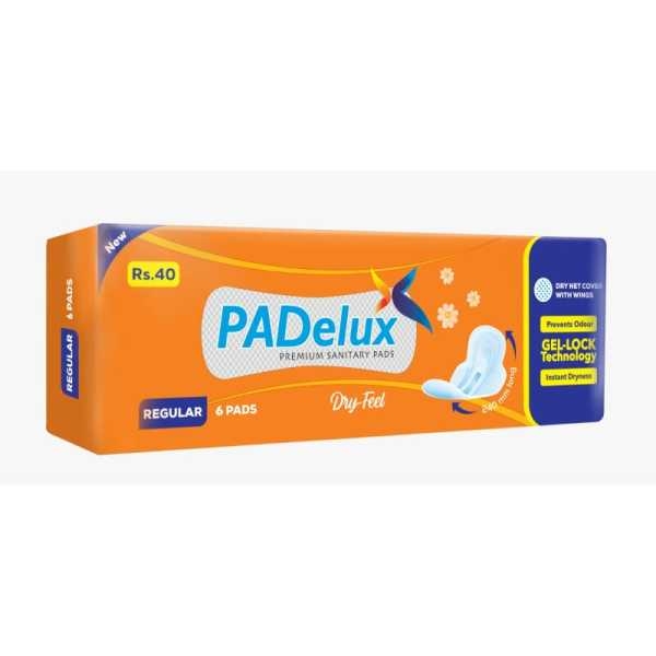 PADelux Sanitary Pads Dry Feel, 240mm- 6Pads - Image 2