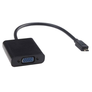 Leegoal Black 20Cm 1080P Or 720P Micro Hdmi To Vga Female Video Cable Adapter For Micro Device
