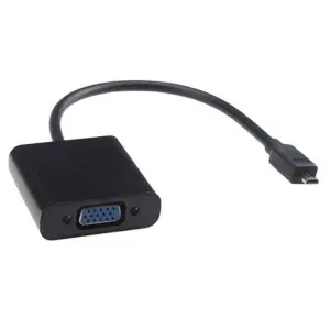 Leegoal Black 20Cm 1080P Or 720P Micro Hdmi To Vga Female Video Cable Adapter For Micro Device