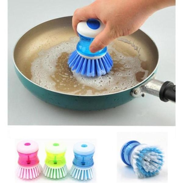Home Kitchen Washing Tool Plastic Pot Pan Dish Bowl Cleaning Brush Scrubber - Image 3
