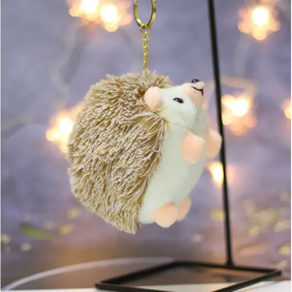 KOJA Unisex Cute Cartoon Plush Hedgehog 1 PCS KeyChain Kawaii Plump Soft Toy - Image 4