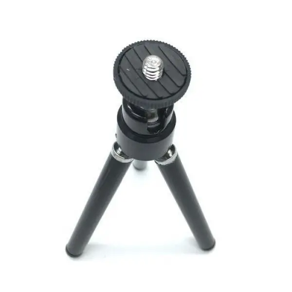 Two Sections Metal Tripod Stand - Black - Image 5