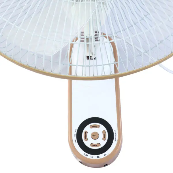 BALTRA Wall Fan | Cute Plus |16” Wall fan | 3 speed control panel | 7.5 hour timer | Full 90° oscillation | Poly coated safety grill | Remote control | 60 W | 24 Months Warranty - Image 2