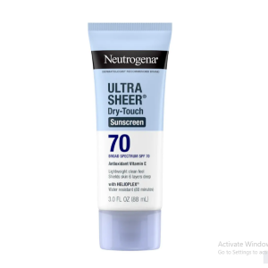 Neutrogen.a Ultra Sheer SPF 70 Face & Body Sunscreen, Water-Resistant Sunblock, 3 fl oz