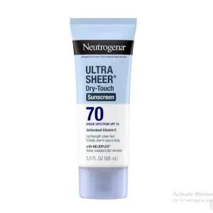 Neutrogen.a Ultra Sheer SPF 70 Face & Body Sunscreen, Water-Resistant Sunblock, 3 fl oz