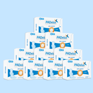 PADelux Antibacterial Sanitary pads Dry Choice 320 mm XL-10 Pads (pack of 10)