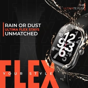 Ult Watch Flex,, Advanced SingleSync Bluetooth Calling, 24/7 health tracking, 100+ sports modes, SOS, IP67 Waterproof smart watch