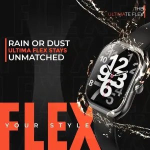 Ult Watch Flex,, Advanced SingleSync Bluetooth Calling, 24/7 health tracking, 100+ sports modes, SOS, IP67 Waterproof smart watch