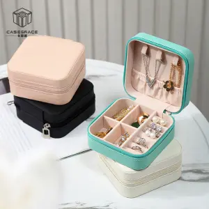 Jewelry Box Organizer Small Earrings Ring Necklace Casket for Jewelry Storage Case