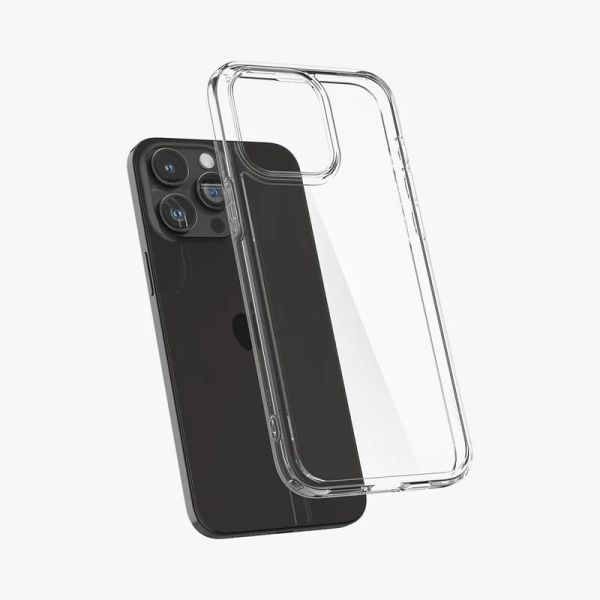 Spigen Ultra Hybrid Case For iPhone All 15 Series - Crystal Clear - Image 3