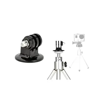 Black Tripod Mount Monopod Adapter for Go Pro Hero Sjcam Xiaomi Yi Camera Stand Go Pro and Action Cameras